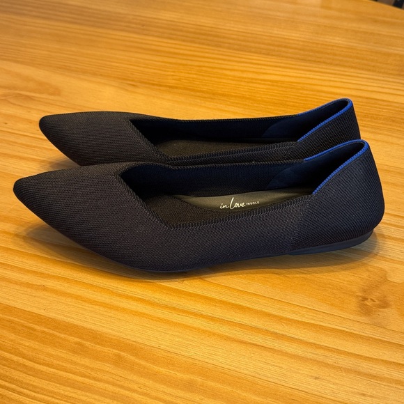 Rothy's The Point Ballet Flat Black Slip-On Lightweight Size 12 - Picture 8 of 14